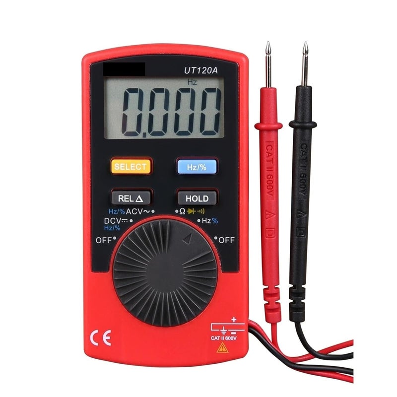 UT120A Pocket Digital Multimeter DC AC Voltage Tester LCD Display Electrical Meter - Image 1