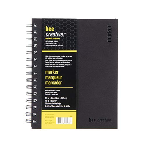 Bee Paper Company Bee Paper  55 x 8 Creative Marker Drawing Journal 