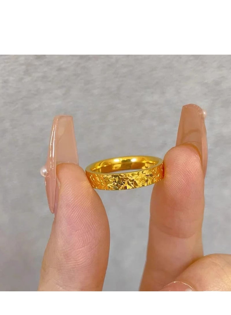 خاتم ذهب عيار 24 قيراطا مجوهرات نسائية - Image 2