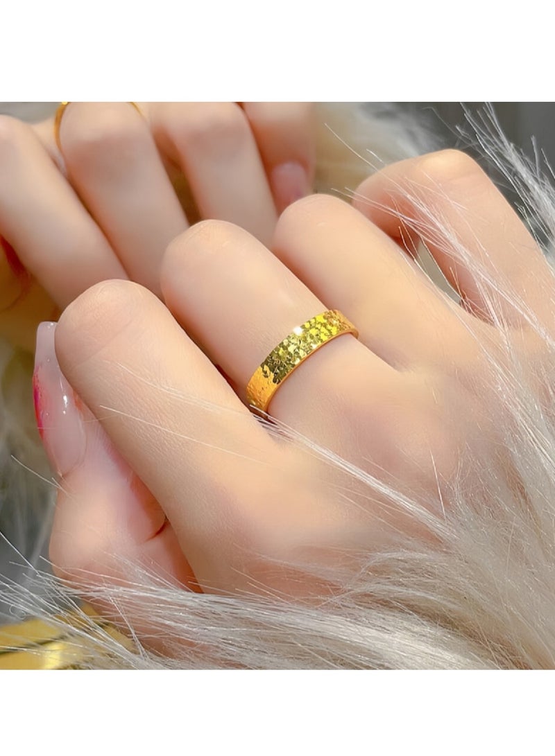 خاتم ذهب عيار 24 قيراطا مجوهرات نسائية - Image 3