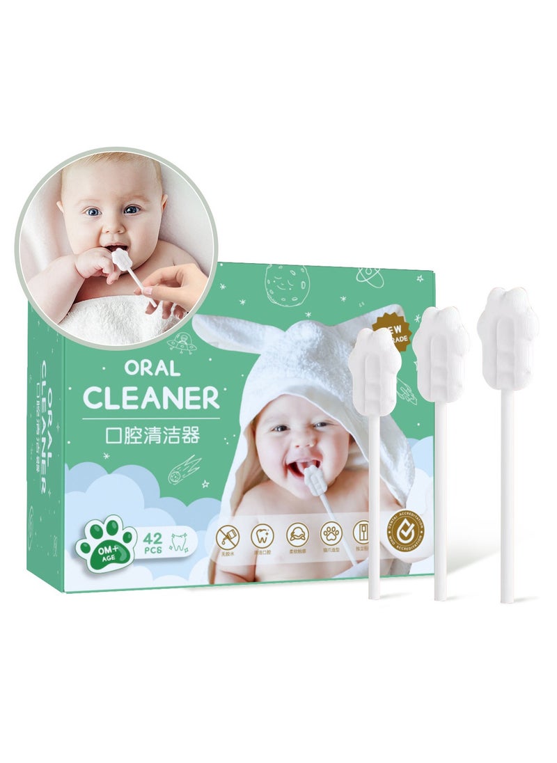 42Pcs Baby Toothbrush Newborn or Baby Tongue Cleaner, without glue, Disposable Baby Gum Cleaning Gauze, Oral Cleaning Care, Suitable for 0-36 Months Baby - pzsku/ZBF557DB029247853D366Z/45/_/1721751185/369e6ba1-02ac-4d12-b08b-c8cf223dd05f