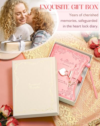 hi!SCI hi SCI Diary with Lock and Keys for Girls Women 360 Pages Journal with Lock for Girls Gift Ideas Girls Locking Diary with Pen Cute Journals Set for Teen Girls Ages 812 Ideal Gifts for 8 9 10 11 12 13 14 Year Old GirlRose Pink - Image 5