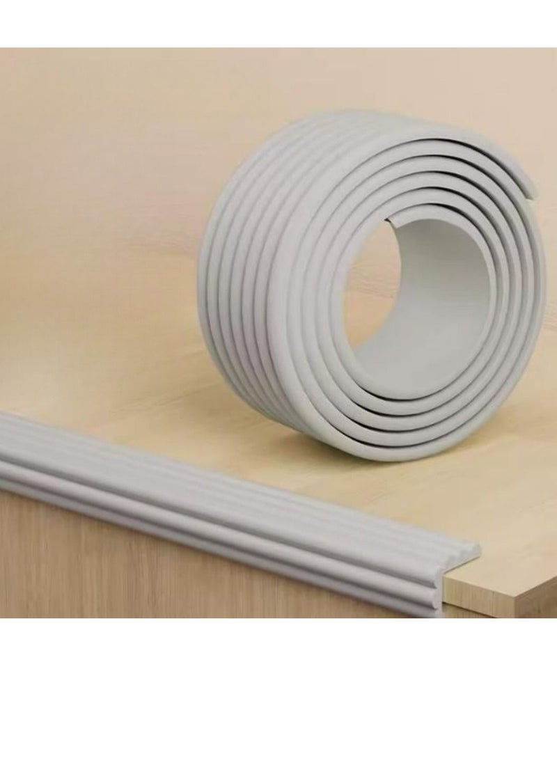 BABYBBZ Baby Edge Safety Bumpers 200cm Protector for Baby Proofing, Soft Silicone Foam, Furniture Edge Bumper Guard, 3M Adhesive  - Image 1