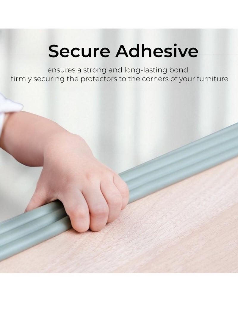 BABYBBZ Baby Edge Safety Bumpers 200cm Protector for Baby Proofing, Soft Silicone Foam, Furniture Edge Bumper Guard, 3M Adhesive  - Image 3