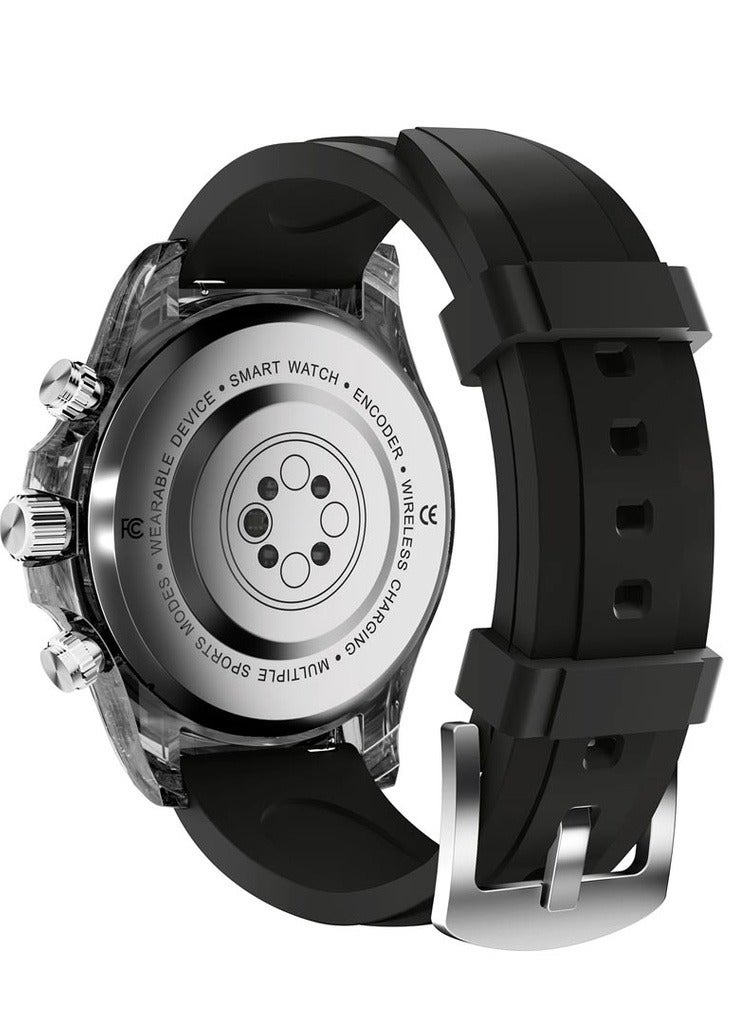 بورودو ساعة ذكية RAYTONA بسوار سيليكون وحزام معدني - أسود - Image 2