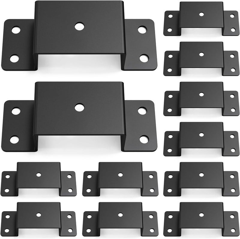 FOROIRON 12 قطع قوس جيب وتد المقطورة للأخشاب مقاس 2 بوصة × 4 بوصة، جيب وتد مقطورة متعددة الاستخدامات ثقيلة التحمل للمقطورات والشاحنات ومقطورات الصندوق والمقطورات المسطحة - Image 1