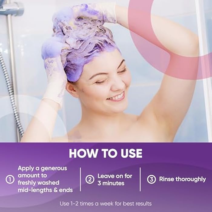 Get Back Gorgeous GBG Purple Conditioner for Blonde Hair - Hair Toner for Bleached, Grey & Blonde, Conditions & Neutralizes Brassy Hair in 3 Minutes - Hair Mask for Soft, Shiny & Silky Hair for Women & Men, 8 Oz - Image 4