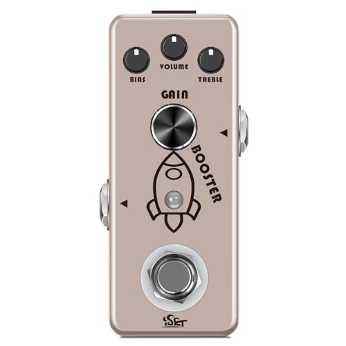 ISET Booster Effect Pedal Analog Rocket Boost For Electric Guitar Bass True Bypass - Image 1