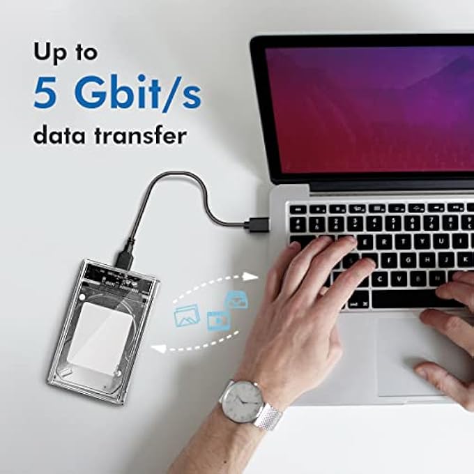 Logilink USB 3.0 HARD DRIVE ENCLOSURE FOR 2.5 INCH HDD/SSD UP TO 16TB, WINDOWS/MACOS/CHROME OS/LINUX - Image 2