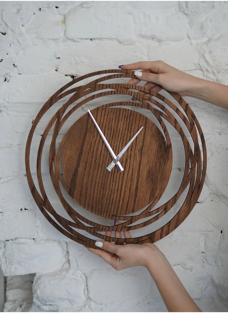 Home Gallery unique rustic clocks for wall Brown  - Image 3