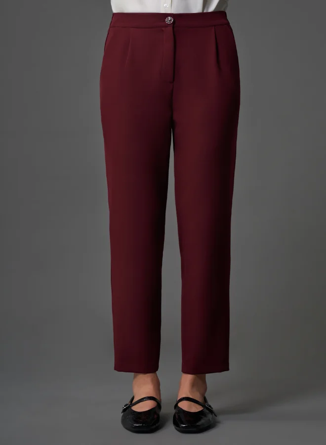 ميزال MIZALLE BASIC DOUBLE ELASTIC TROUSERS