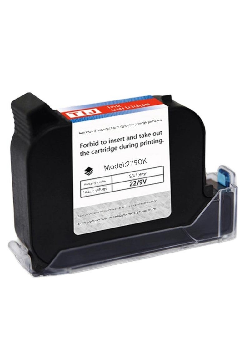 GearZone - Original High Adhesion Fast-Drying Black Solvent Ink Cartridge 42ml for 0.5in/12.7mm Handheld Inkjet Printer - Image 1