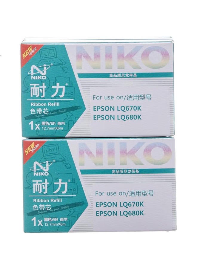 Niko (Niko) N Lq670K Black Ribbon Core (Pack Of 10) (Compatible With Epson Lq2550/660K/670K/680K) - Image 1