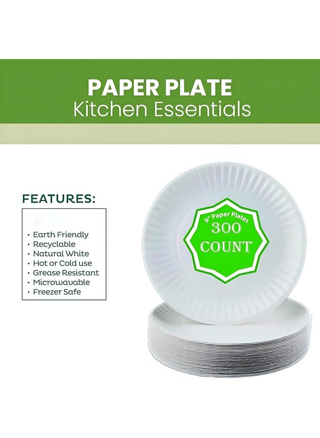 Perfect Stix Perfect Stix Paper Plate by Kitchen Essentials, 9" (Pack of 300)  - Image 4