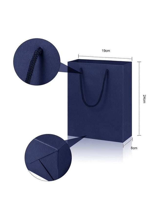 Zonon Luxury Gift Box With Lids Changeable Ribbon 9 X 7 X 3 Inch Paper Bags A Greeting Card And Tissue Paper Luxury Packaging Box Set For Wedding Graduation Birthday Anniversaries(Dark Blue) - Image 3