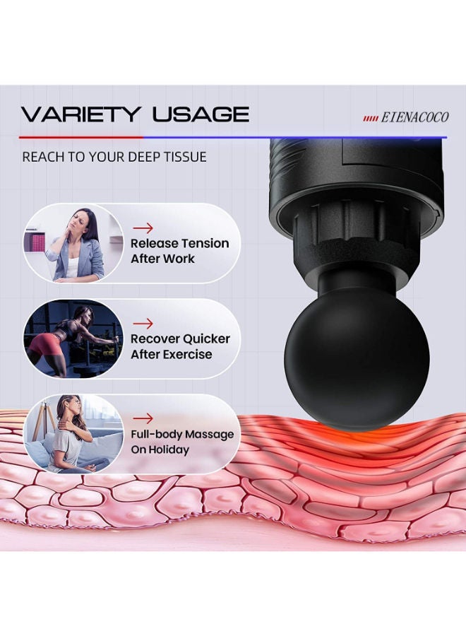 Adjustable Speed Muscle Massager With Power Digital Display And Bag - Image 3