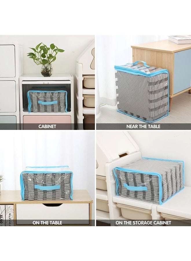 فيكسبلورن 6 قطع من حصائر الأرضية الرغوية للأطفال مقاس 30 سم × 30 سم (11.81 × 11.81 بوصة)، حصائر لعب رغوية DIY، حصائر لعب رغوية EVA، حصائر أرضية رغوية متشابكة بسمك 1.2 سم (0.4 بوصة)، حصائر لعب على شكل أحجية، مناسبة لغرف ألعاب الأطفال وغرف النوم ورياض الأطفال والصالات الرياضية - Image 5