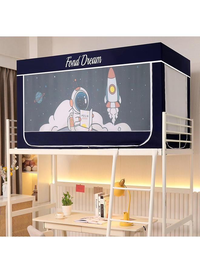 Bluejw Commercial Student Dormitory Mosquito Net 90x 200 Extended Telescopic Bed Curtain Curtain Integrated Shading Upper And Lower Bunk - Image 1