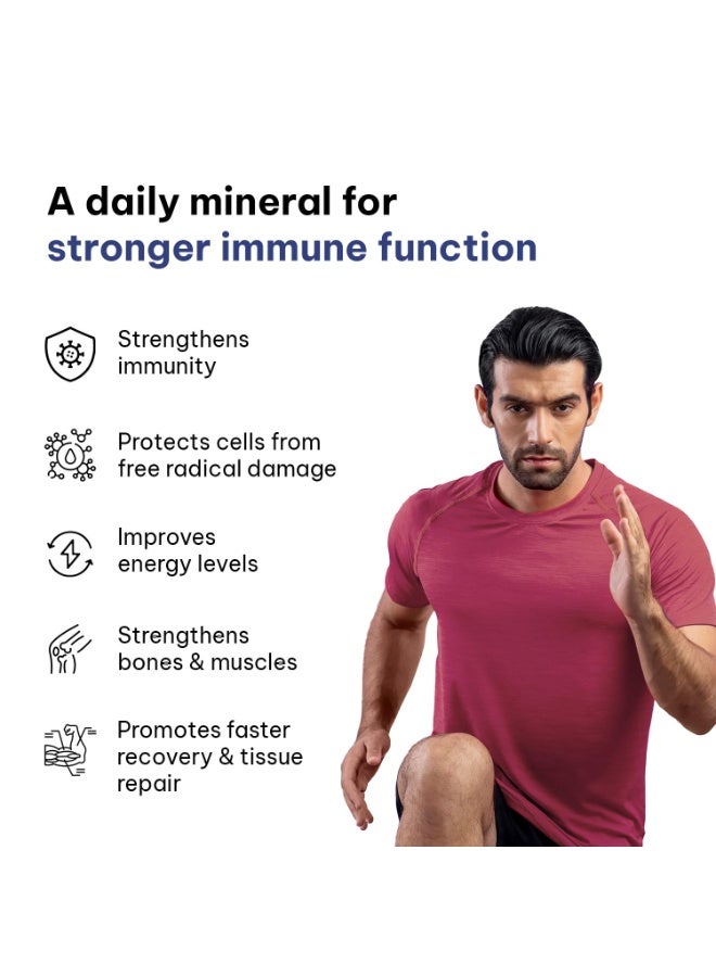 hk vitals Zinc Supplements (60 Tablets) | With Vitamin C, Vitamin D3, Multivitamin and Multimineral | Immunity Boosters For Adults - Image 2