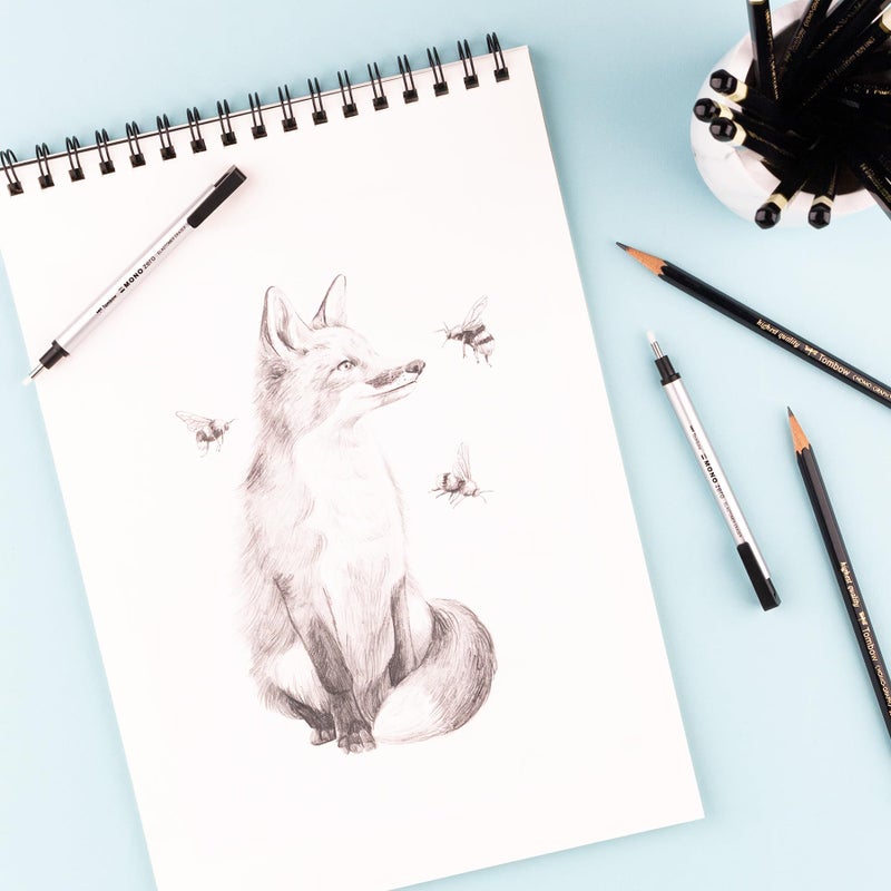 Tombow 57316 Mono Zero Eraser Refills, Round 2.3mm, 2-Pack - Image 2