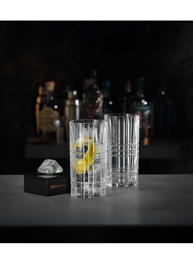 Nachtmann Square Set Longdrink Glass And Ice Cube Set - 3 Pieces - Image 2