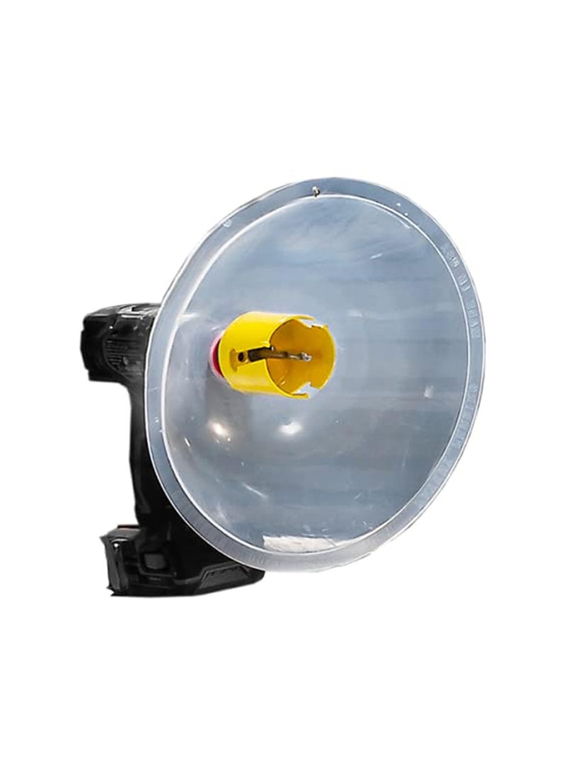 Rack-A-Tiers RackATiers Drillers Dust Bowl  Hole Saw dust Bowl Installing recessed Lights Works for All Hole saws Flexible Drywall Dust Collector Overhead Drilling dust Catcher 48000 