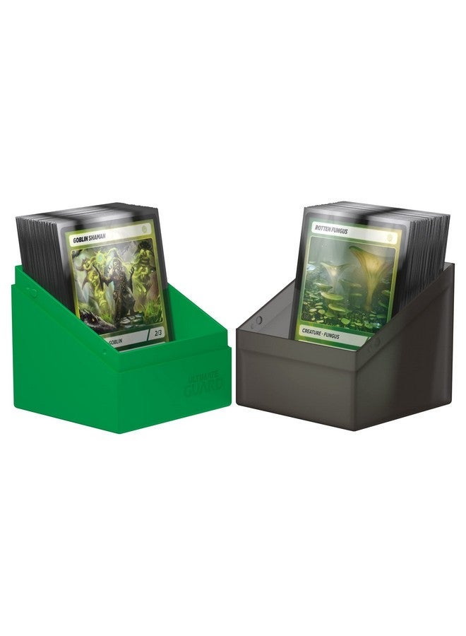 Ultimate Guard Boulder Synergy 100+, Deck Case for 100 Double-Sleeved TCG Cards, Black/Green, Secure & Durable Storage for Trading Card Games - Image 4