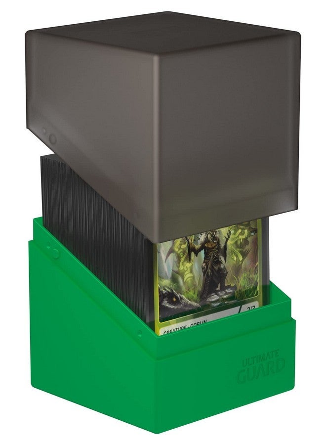 Ultimate Guard Boulder Synergy 100+, Deck Case for 100 Double-Sleeved TCG Cards, Black/Green, Secure & Durable Storage for Trading Card Games - Image 3
