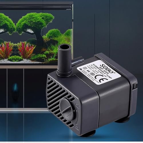 VAYINATO Sobo Aquarium Energy Saving Submersible Water Pump With Adjustable Flow Control (WP-3200 | Power : 5W | Output : 300L/H | Upto 3 Feet Tank - Image 1