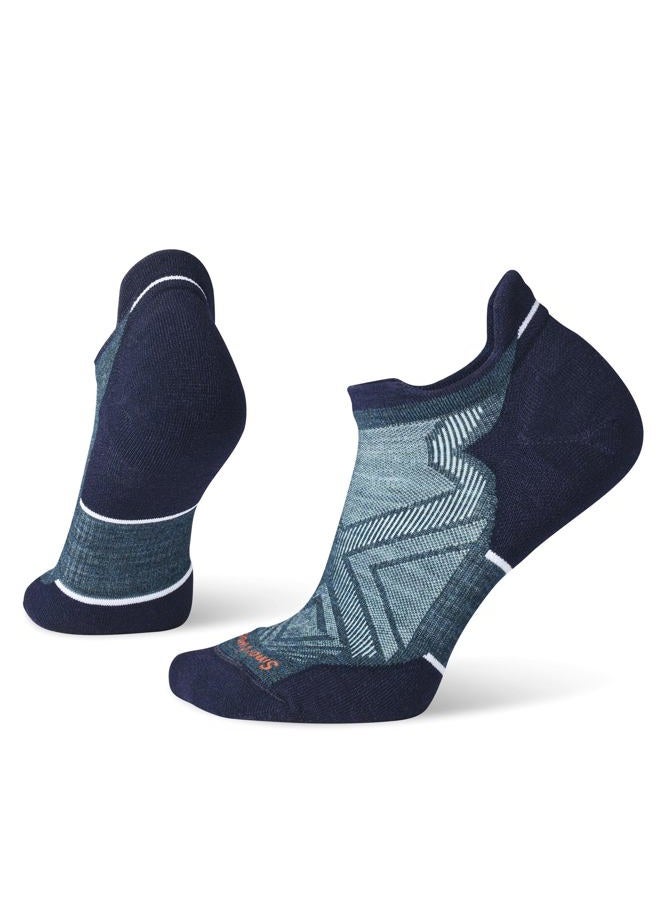SmartWool Women's Run Targeted Cushion Low Ankle Socks, Twilight Blue, Small - Image 1