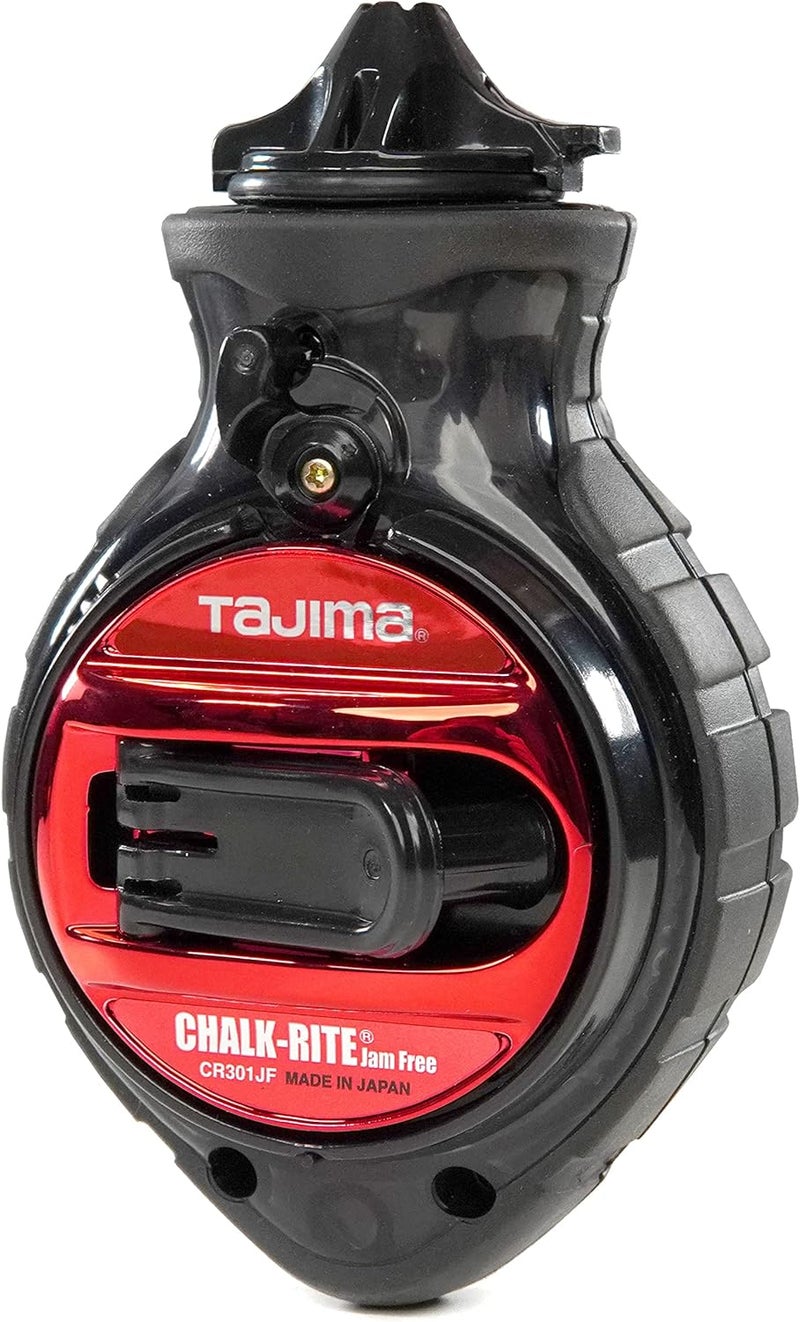 Tajima Chalk Line - Chalk-Rite Jam Free Special Edition Chalk Line with Extra Bold 1mm Snap Line & Five Gear Quick Retrieval - CR301JF-CP - Image 3