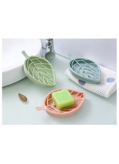 Leaf-Shaped Shower Soap bar Holder with Draining Tray, Fashionable Soap Dishes for Bathroom Shower Kitchen Counter Sink Pink - pzsku/ZBF568143751C049B90AEZ/45/_/1740537607/3b50aa11-76be-4b91-aad6-ae2a5467b757