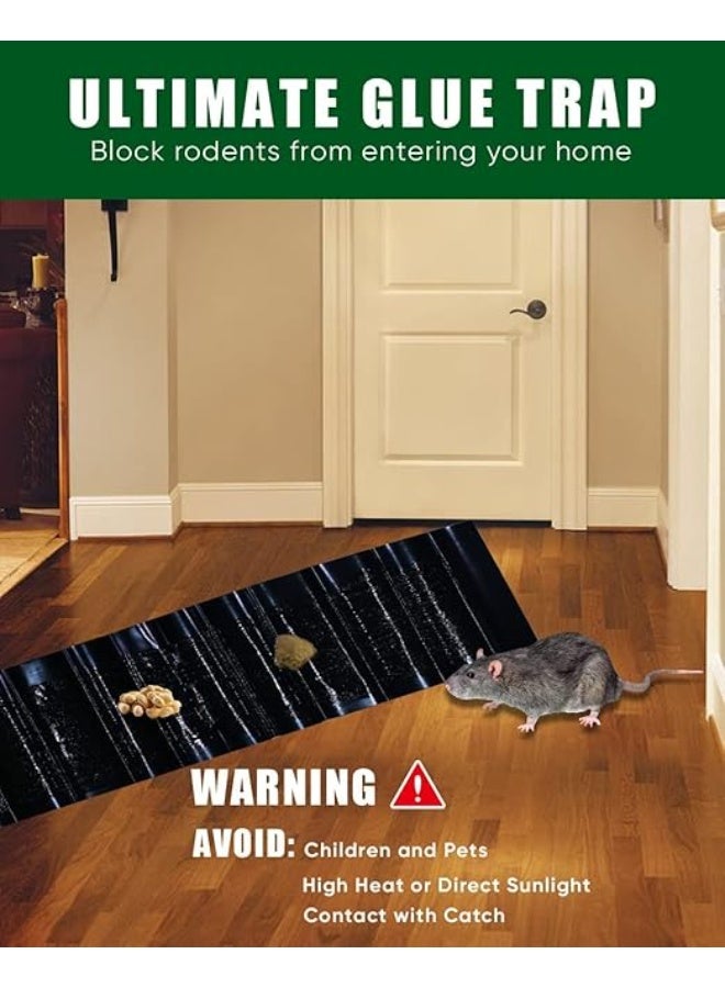 Extra Long Adhesive Mouse Traps, 28cm x 120cm (11 x 47.2in) extra large, for mice and rats - indoor and outdoor rodent traps for snakes, spiders and cockroaches - Image 2