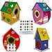 Glintoper Art Craft Wood Toys for Kids 4 Pack DIY Bird House Kit Painting Puzzle DIY Wooden Assembly Build and Paint Birdhouse Include Paints Brushes Wooden Arts for Girls Boys Toddlers - Image 3