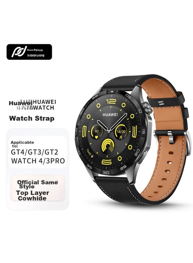 Tinker Xiaopijiang Leather Watch Strap Compatible With Huawei Watch Gt5 Pro/gt4/gt3 Pro/2/watch4 Pro/3/new, Honor, Samsung, Xiaomi Watch - Image 1