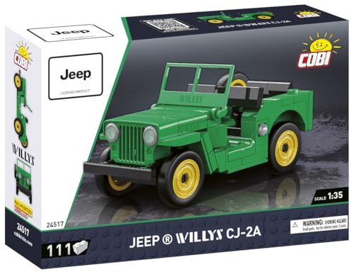 COBI Jeep Willys CJ2A Green Building Set 111 Pieces - Image 5