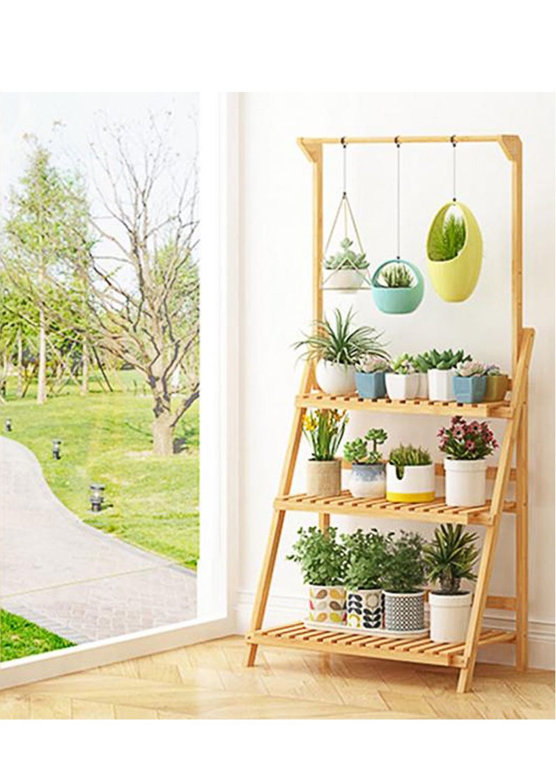 Arabest - Plant Stand 3 Tier Flower Rack Holder Shelves Rack Storage Organizer Display Indoor Planter for Balcony Bedroom Patio Garden Living Room - Image 1