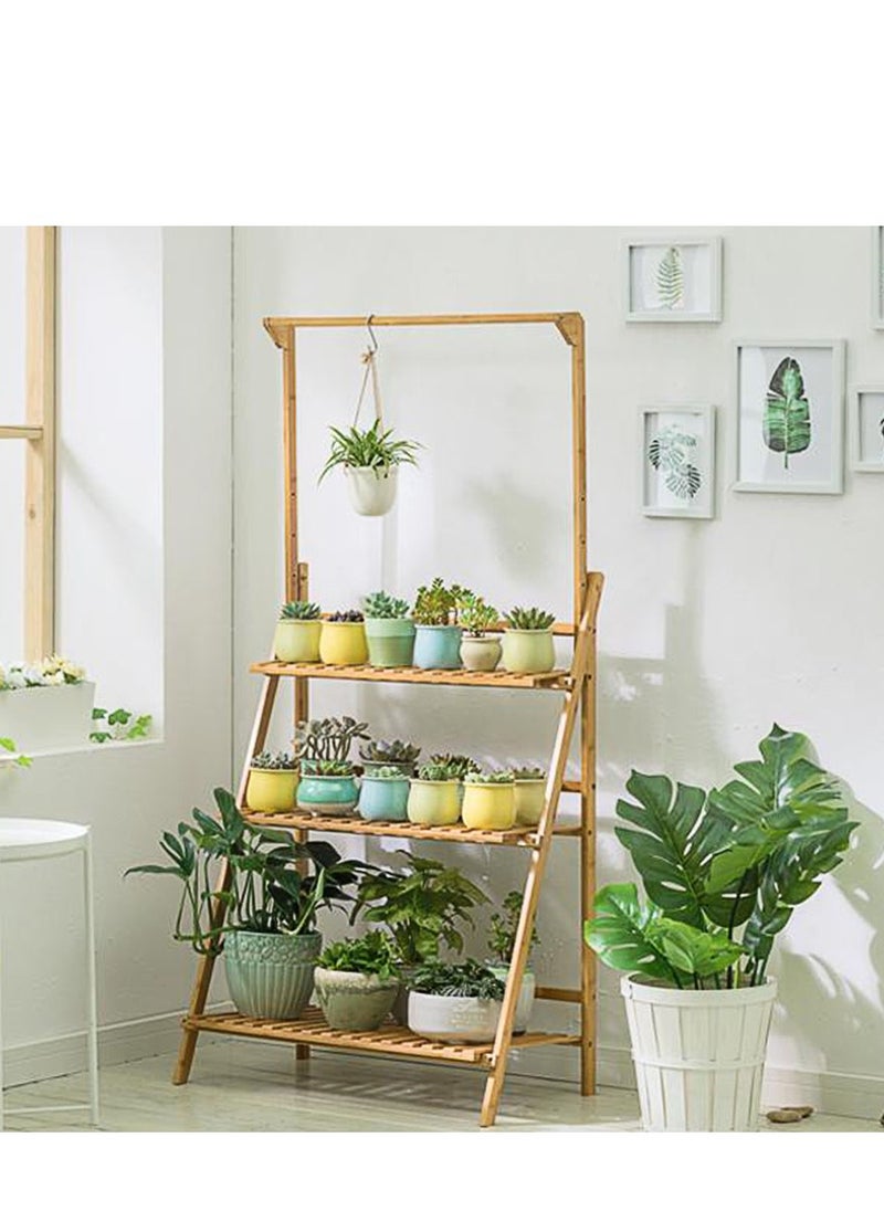 Arabest - Plant Stand 3 Tier Flower Rack Holder Shelves Rack Storage Organizer Display Indoor Planter for Balcony Bedroom Patio Garden Living Room - Image 1