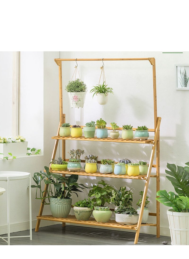 Arabest - Plant Stand 3 Tier Flower Rack Holder Shelves Rack Storage Organizer Display Indoor Planter for Balcony Bedroom Patio Garden Living Room - Image 1