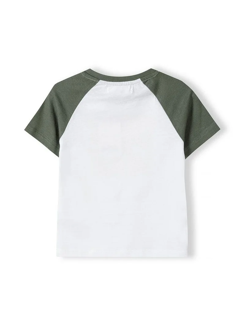 MINOTI Teen Boys Summer T-Shirt With Contrast Sleeves