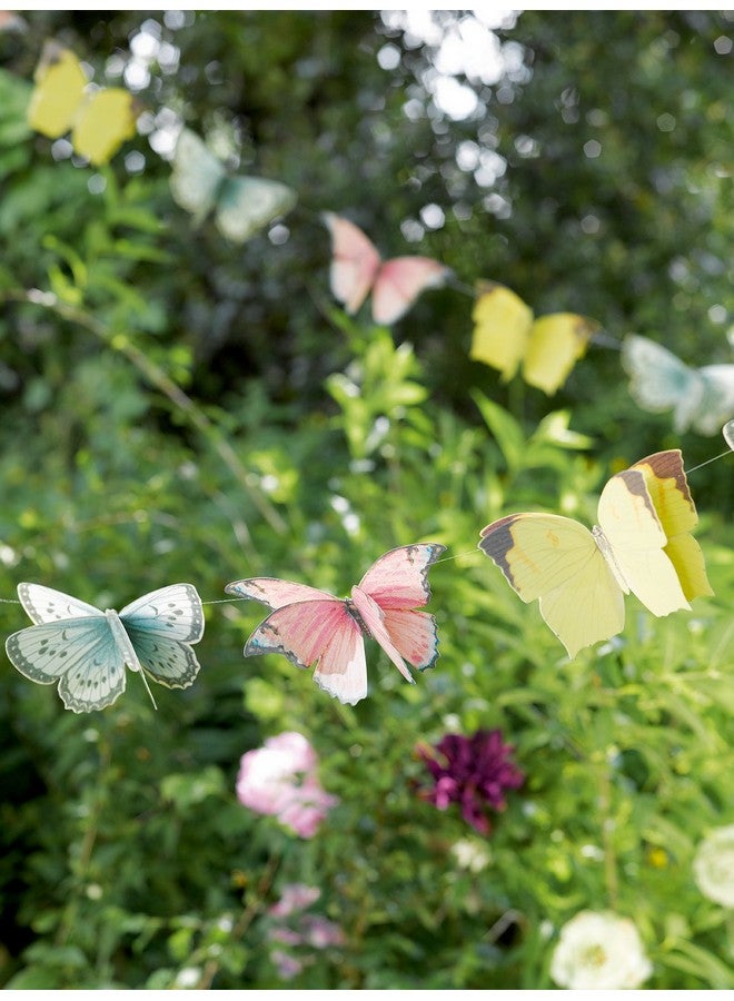 توكينج تيبلز زينة حفلات الجنيات وأدوات مائدة للاستخدام مرة واحدة من Talking Tables لـ ١٦ ضيفًا | زينة فراشات، مفرش طاولة، أكواب، أطباق، ومناديل | لأعياد ميلاد الأطفال، عيد الأم، شاي ما بعد الظهيرة، حفل استقبال المولود الجديد - Image 5