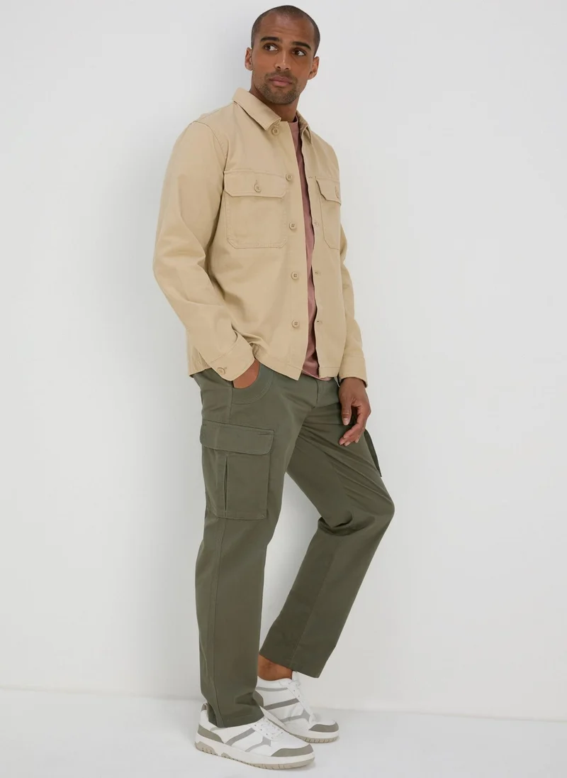 ماتلان Khaki Slim Fit Cargo Trousers