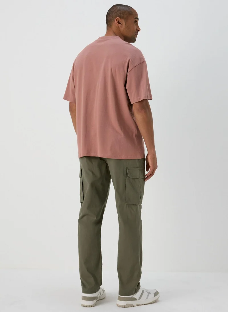 ماتلان Khaki Slim Fit Cargo Trousers