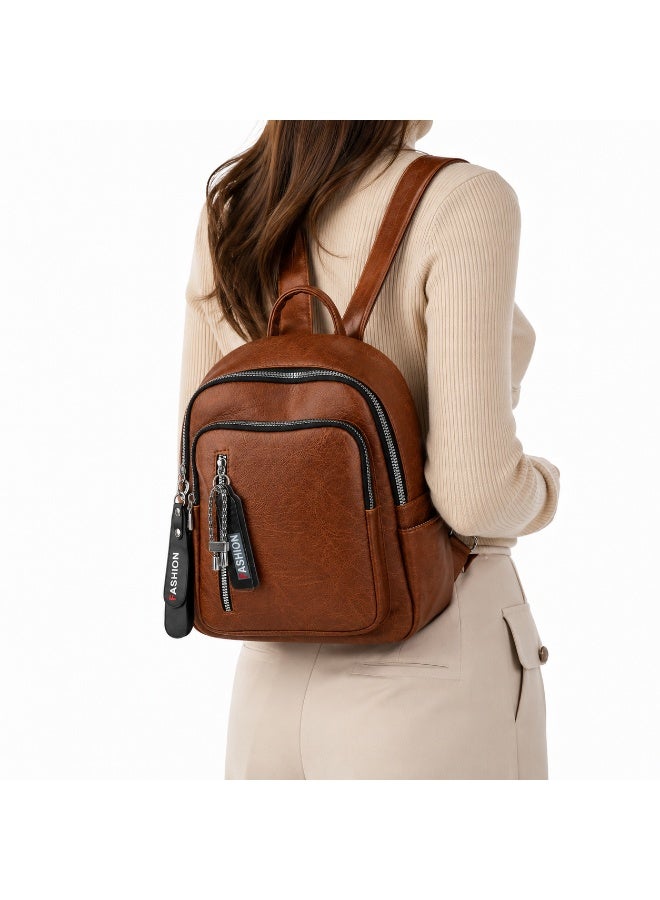 Women’s Convertible Shoulder Bag and Backpack with Multiple Zipper Pockets – Practical Everyday Bag for Work, College, Shopping and Travel - Image 1