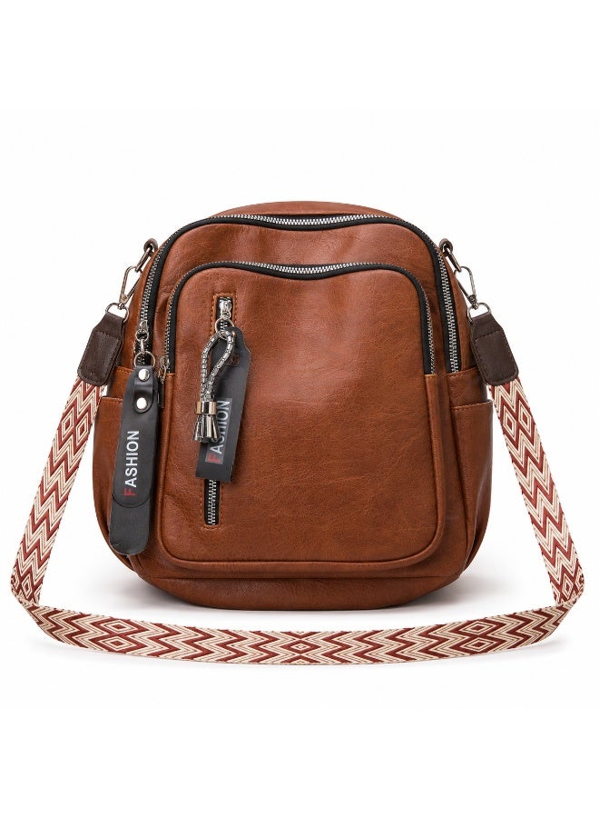 Women’s Convertible Shoulder Bag and Backpack with Multiple Zipper Pockets – Practical Everyday Bag for Work, College, Shopping and Travel - Image 4