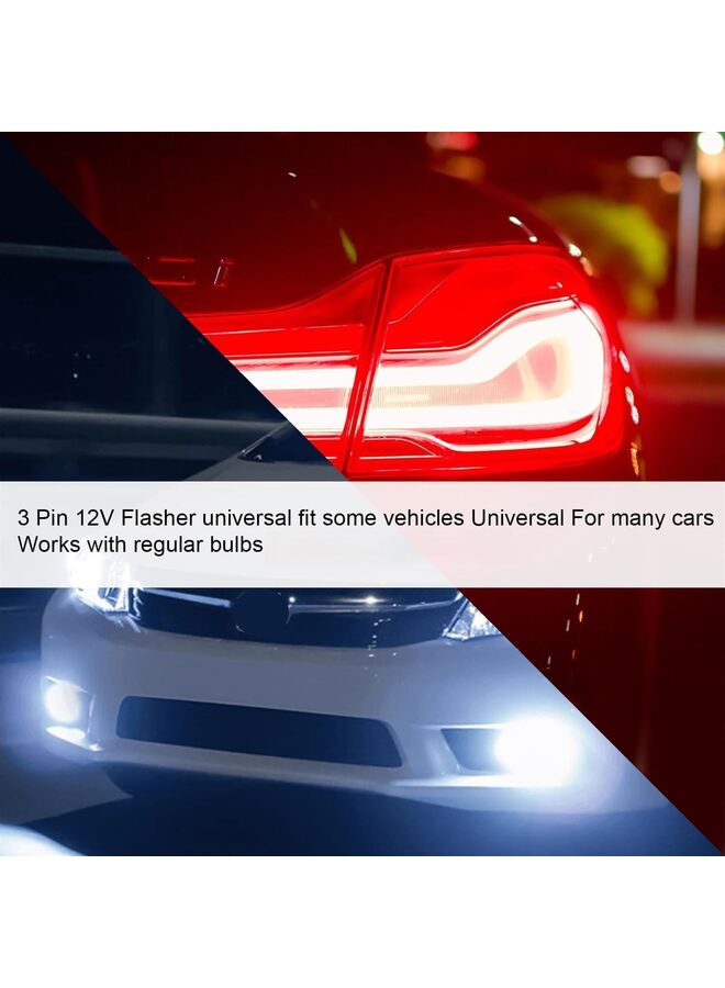 قطع 12 فولت 3 دبوس مرحل وامض إلكتروني دائري شديد التحمل لإشارة الانعطاف الإلكترونية مرحل وامض لإشارة الانعطاف مرحل وامض ثلاثي الأطراف (الحجم: 3 دبابيس) - Image 4