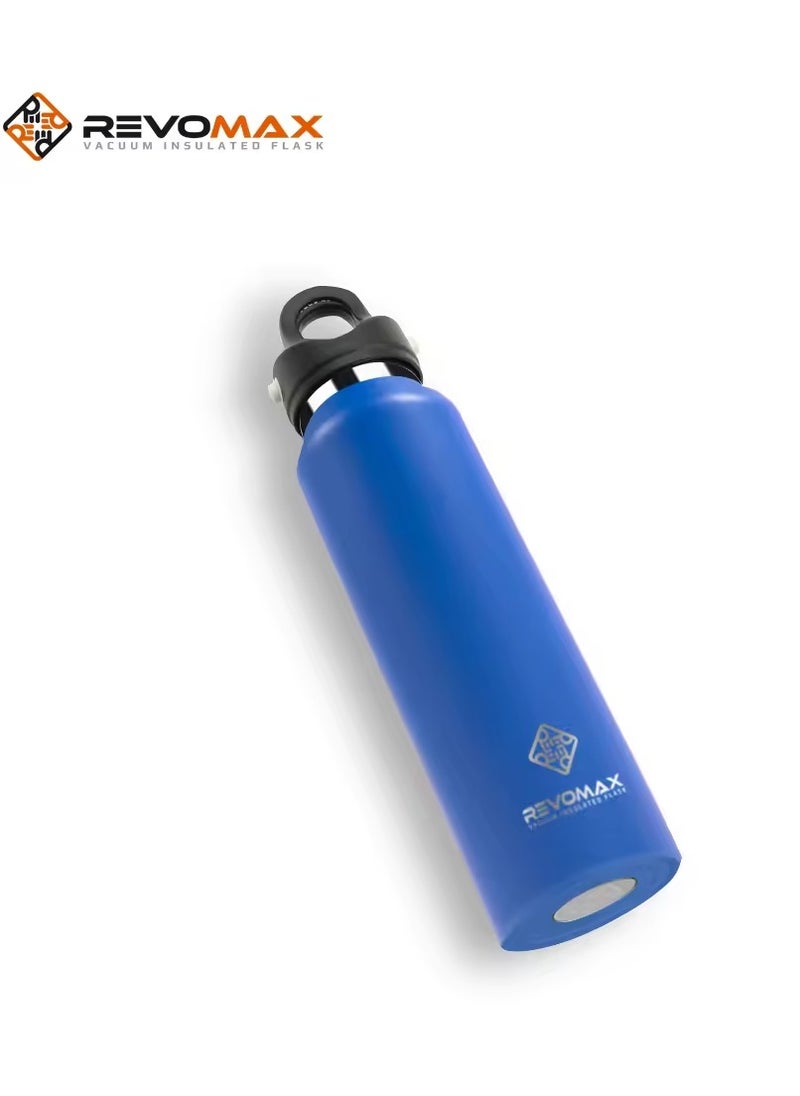 RevoMax - Revomax vacuum Insulated Flask with Twist Free CAP, open & close with one hand in one second, Jewelry Blue 32oz/ 950ml - Image 1
