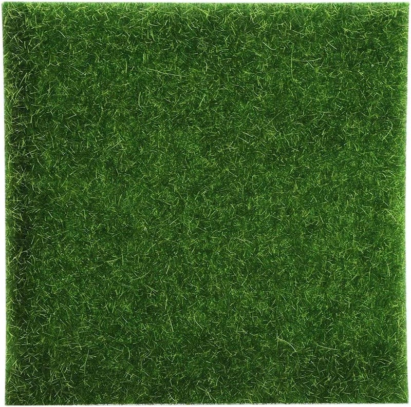 klarako Artificial Grass, 10 Pcs Windproof Artificial Grass Mat, Washable Synthetic Grassturf Lawn Garden Micro Landscape Ornament Home Decor, Used at Garden Backyard Terrace Balcony - Image 1