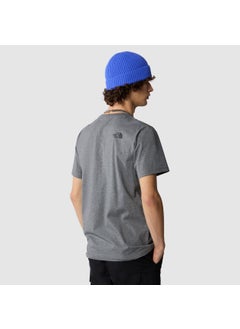 THE NORTH FACE M S/S Simple Dome Tee Gray T-Shirt  - Image 5
