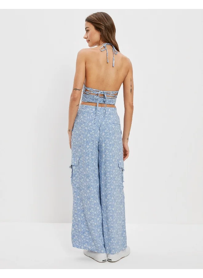 امريكان ايجل AE Super High-Waisted Cargo Wide-Leg Pant